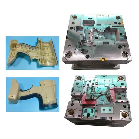 OEM Polishing Side Finish Double Colors Plastic Shell Injection Molds with 500, 000 Cycles